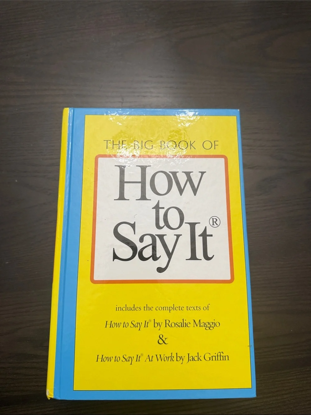 How to Say It Hardcover Reference Book - Yellow & Blue